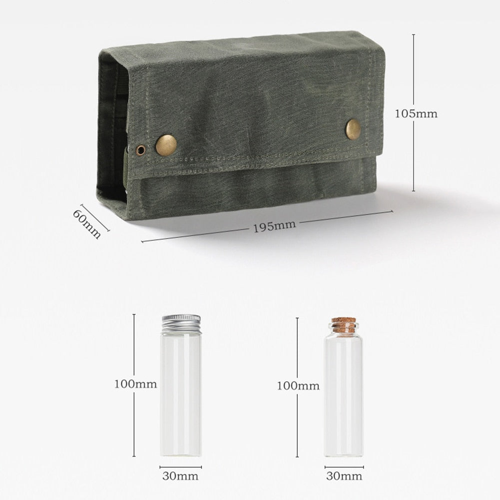 Spice Bottle | Set with Canvas Storage Bag