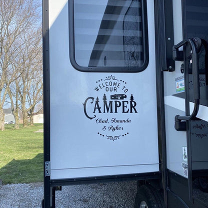 Welcome To Our Camper SMALL | Decal