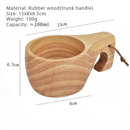 Finland Wooden | Camping Bowl Outdoor | Nordic Acacia Rubber