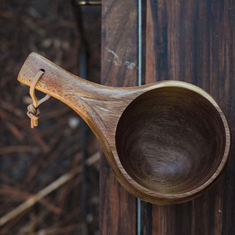 Finland Wooden | Camping Bowl Outdoor | Nordic Acacia Rubber