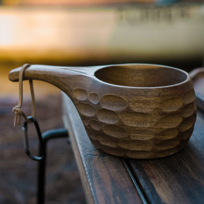 Finland Wooden | Camping Bowl Outdoor | Nordic Acacia Rubber