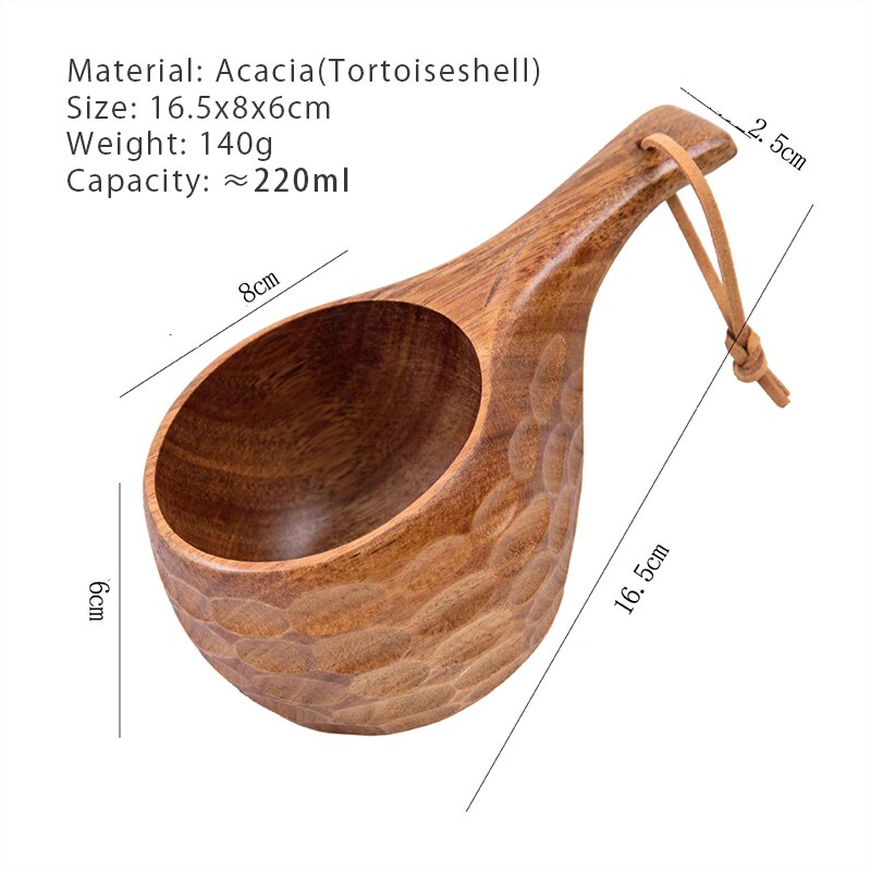 Finland Wooden | Camping Bowl Outdoor | Nordic Acacia Rubber