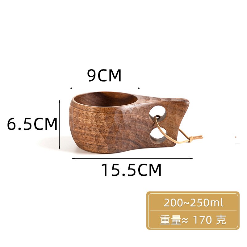 Finland Wooden | Camping Bowl Outdoor | Nordic Acacia Rubber